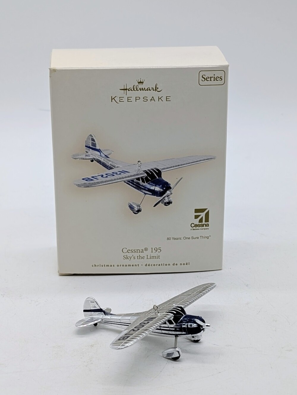 2007 Hallmark Keepsake Sky's the Limit Cessna 195 Ornament Series #11 NIB